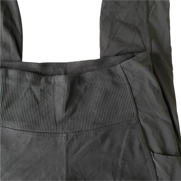 ATHLETA Excursion Hybrid Tight Black Leggings Ribbed Cuffed Hems Size XS‎ - Picture 4 of 10